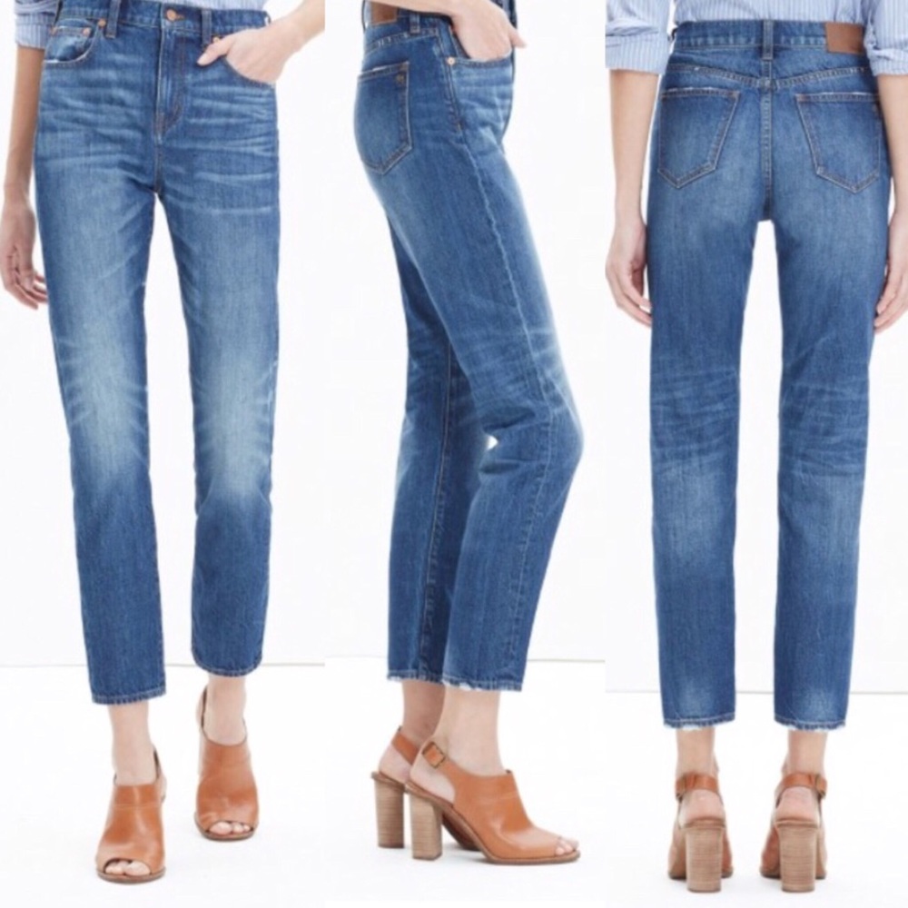 Madewell Crop Straight Leg Jean